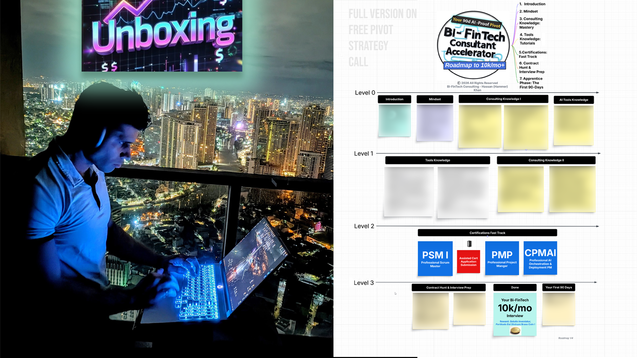 Unboxing My $10K+/Mo AI-Proof BI-FinTech PM Academy – Built in 4,000 Dark-to-Dark Hours (3-Min Teaser Inside)